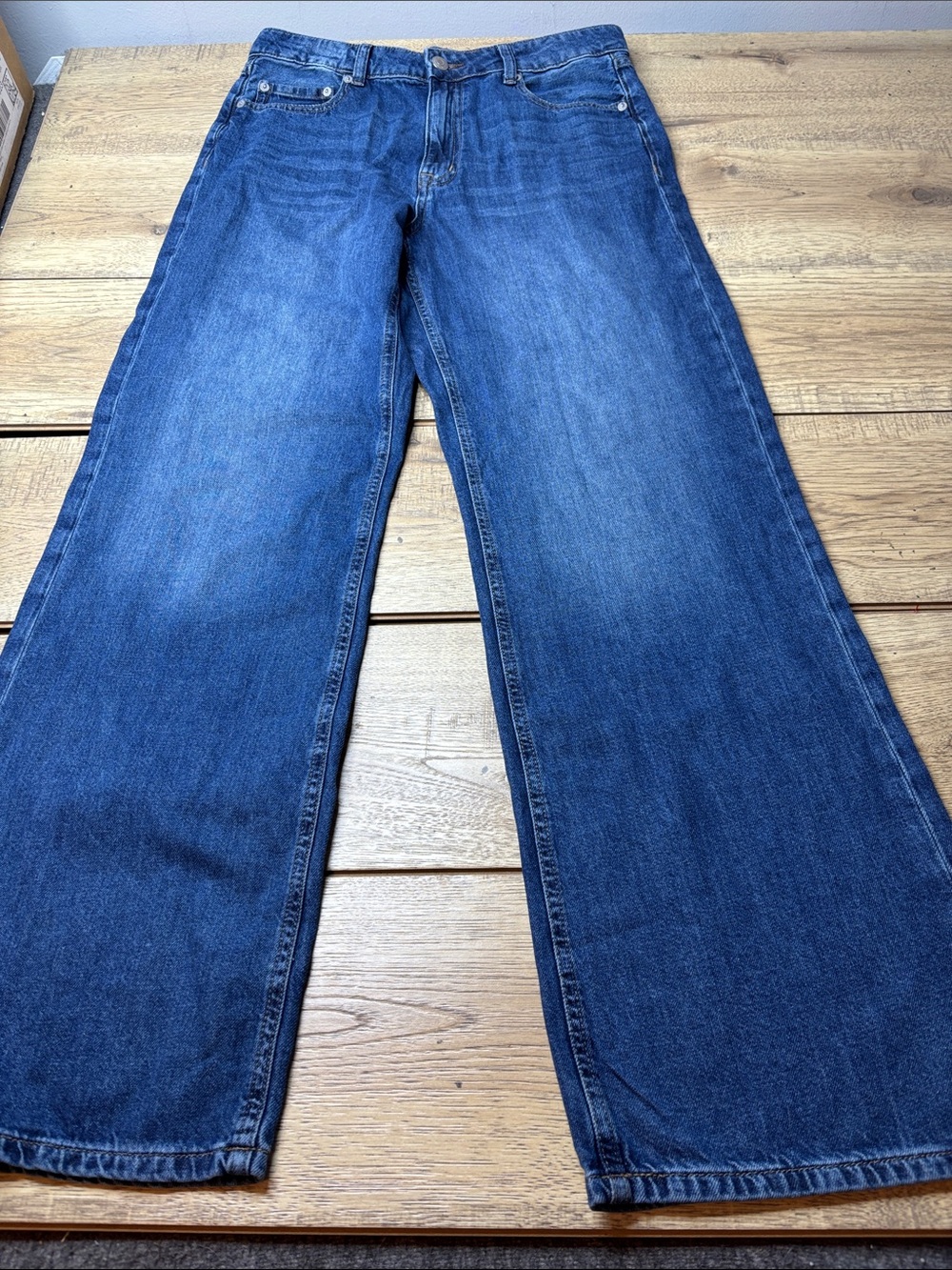 Aeropostale Women's High Rise Wide-Leg Dark Blue Denim Jeans Size 10 NWT